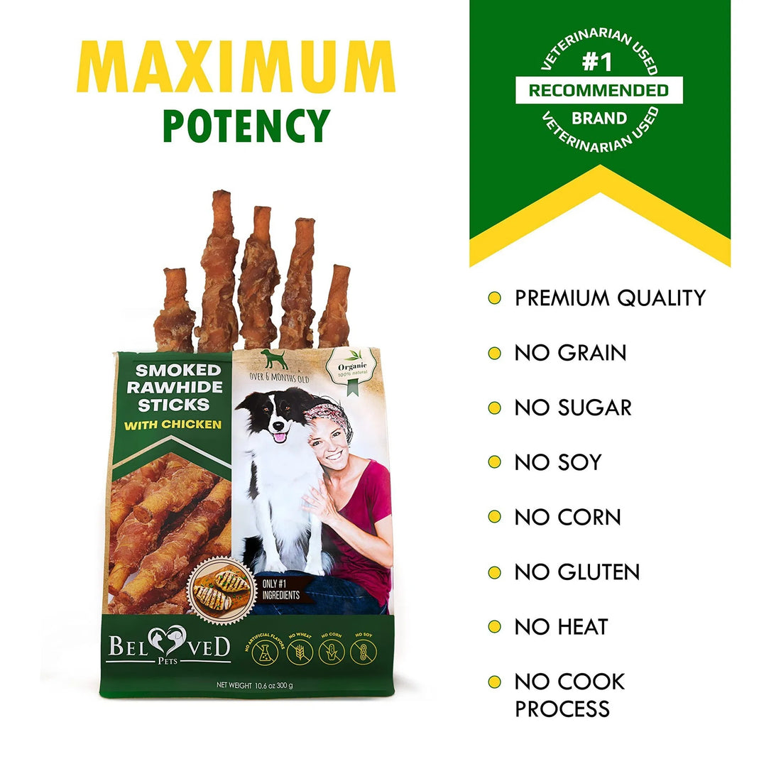 Chicken Wrapped Rawhide Dog Chews