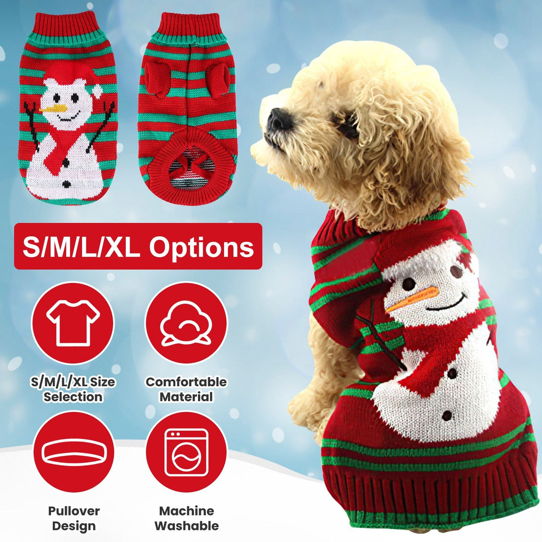 Christmas Pet Turtleneck Sweater