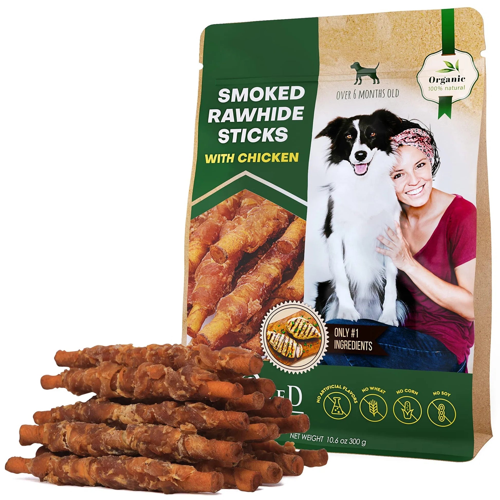 Chicken Wrapped Rawhide Dog Chews