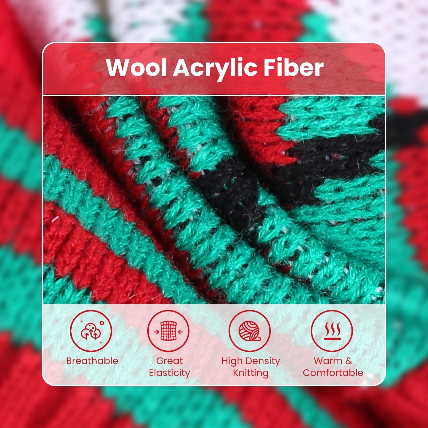 Turtleneck Christmas Pet Sweater 