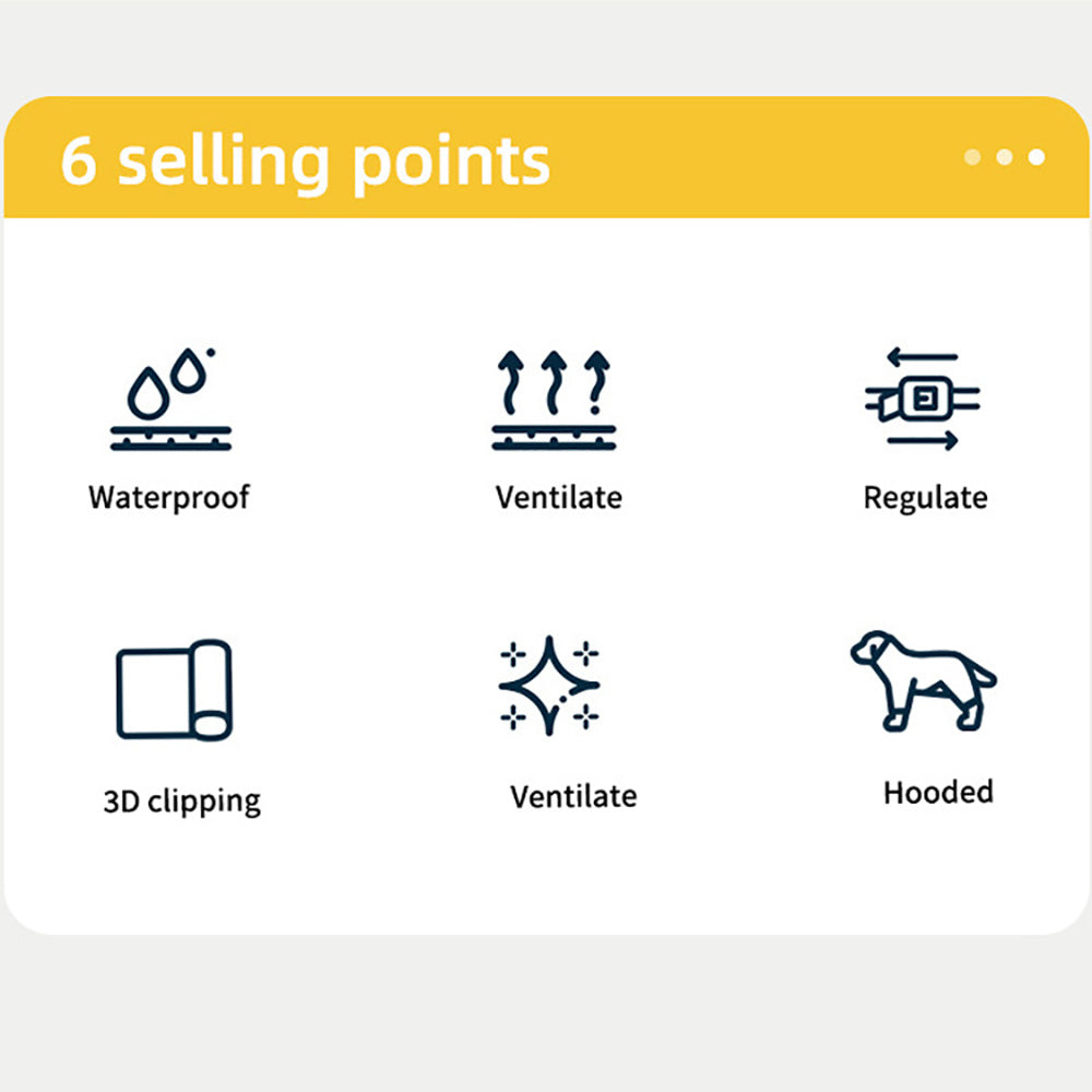 Waterproof Dog Raincoat with Hood