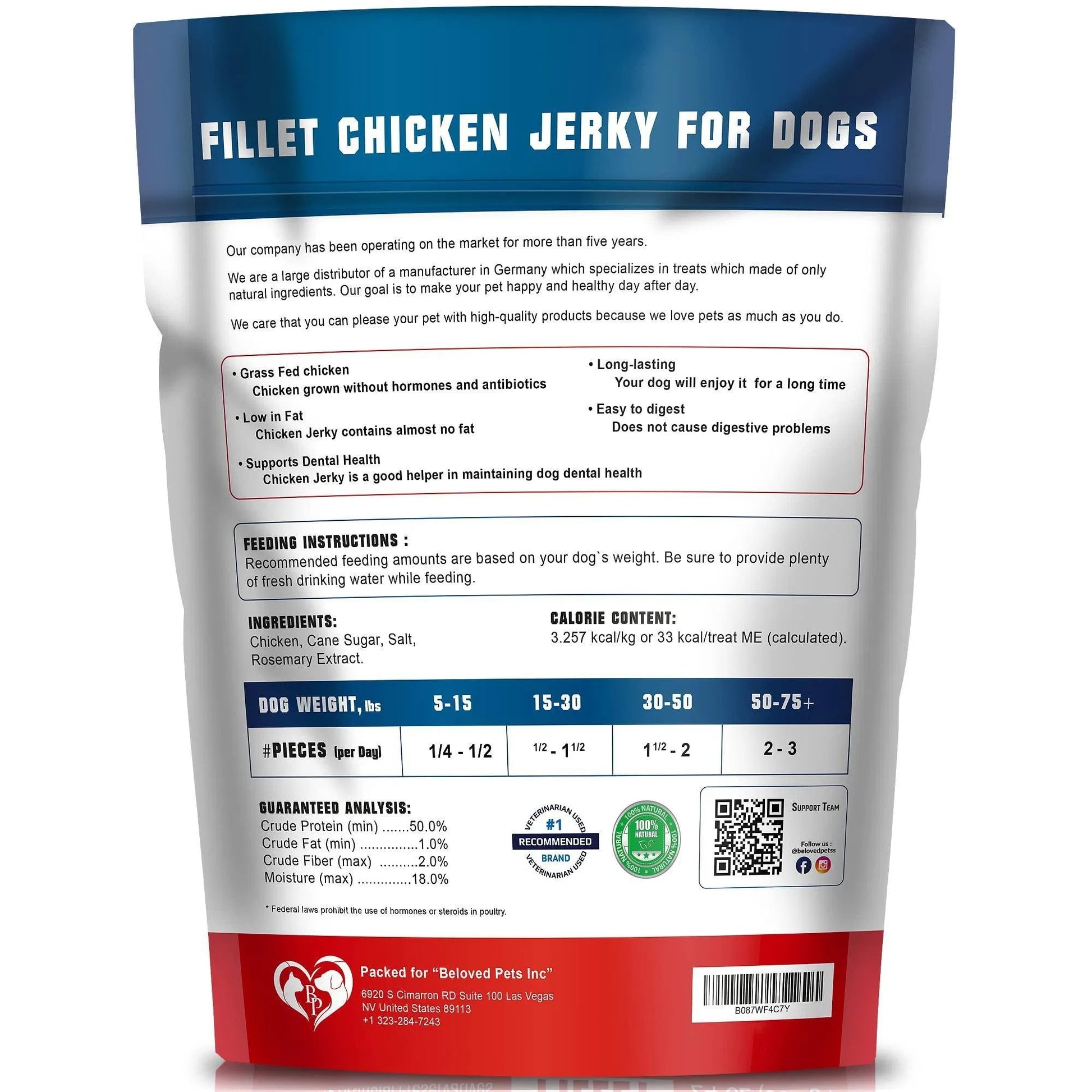 Chicken Jerky Dog Treats 1.5 lb