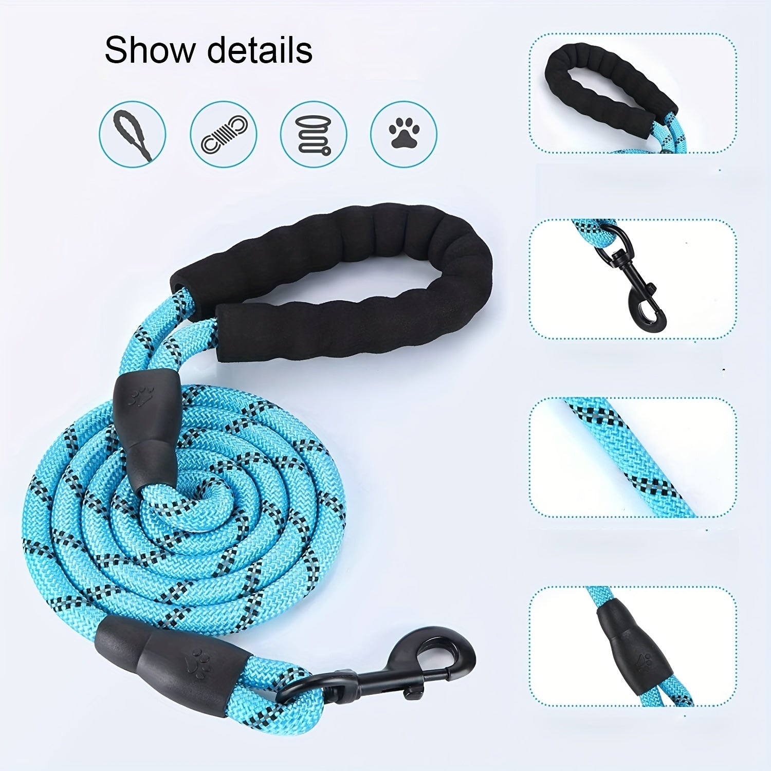 Hands-Free Dog Leash with Waist Belt